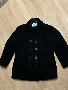 SCHOTT US 740N BLACK WOMENS WOOL PEA JACKET QUILTED LINED SZ 14. Very good used condition.Shipped with USPS Priority Mail. Length 31” Sleeve length 23” Under arm to under arm 23” Thanks for looking 😀 Priority Mail, Varsity Jacket, Sleeve Length, Wool, Black