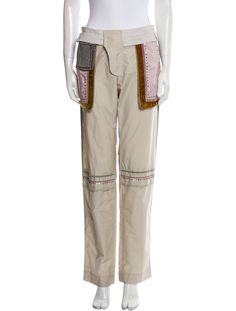 Valentino Straight Leg Pants. Neutrals. Colorblock Pattern. Mid-Rise. Beaded Accents. Slit Pockets. Zip & Button Closure. Fit:Pants by Valentino typically fit true to size. Silk Road, Sweater Pants, Outerwear Sweater, Shirt Accessories, Hoodie Dress, Christian Louboutin Shoes, Casual Jeans, Sweater Accessories, Straight Leg Pants