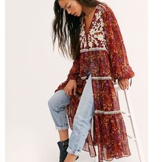 Questions? Leave A Comment Below! Tunic. Worn Once. Long Sleeve Midi Dress With Floral Embroidery For Fall, Long Sleeve Floral Embroidered Midi Dress For Fall, Embroidered Long Dress For Fall, Long Embroidered Dress For Fall, Long Embroidered Dresses For Fall, Bohemian Midi Dress With Floral Embroidery For Fall, Bohemian Floral Embroidered Midi Dress For Fall, Bohemian Long Sleeve Midi Dress With Embroidered Hem, Fall Tunic Dress With Embroidered Hem