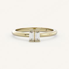 Roux - Olive Ave Jewelry Classic Gold Baguette Diamond Ring, Classic Jewelry With Baguette Diamonds In Rectangular Shape, Baguette Diamond Jewelry With Prong Setting, Diamond Baguette Jewelry With Prong Setting, Yellow Gold Baguette Jewelry With Channel Set, Yellow Gold Jewelry With Baguette Cut Diamonds, Minimalist Channel Set Yellow Gold Jewelry, Minimalist Yellow Gold Channel Set Jewelry, Minimalist Yellow Gold Jewelry With Channel Set