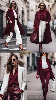 Trendy Fall Outfits, Red Coat, Mode Inspo, Style Mistakes, Fashion Mode, Winter Fashion Outfits