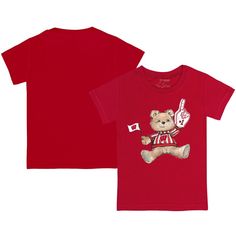 Keep your young Wisconsin Badgers fan moving all day long with this Teddy T-Shirt from Tiny Turnip. With a fun screen printed design, your kiddo will look forward to every game day when they rock this sweet Wisconsin Badgers tee. The lightweight breathable materialis sure to make this tee one of their favorites. Red Graphic Print T-shirt For Fan Events, Red Graphic T-shirt For Game Day, Red Graphic Print T-shirt For School, Red Sports Fan T-shirt With Graphic Print, Red Sports Fan Graphic T-shirt, Red Crew Neck T-shirt For Fan Events, Red Cotton T-shirt For Fan Events, Red Fan Apparel T-shirt With Graphic Print, Red Graphic T-shirt For Fans