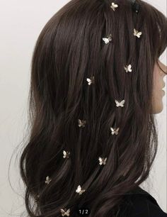 Fairy Hair, Hair Chains, Butterfly Hair Clip, Hair Rings, Butterfly Hair, Diy Hair Accessories, Diy Hairstyles