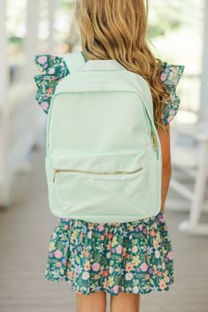 Going anywhere is going to be so easy with this fun backpack! It's so cute and we love the classic style. This trendy backpack is perfect for summer activities and adventures! Plus, we love that you can customize it to be all your own! Patch placements are as pictured. We are unable to accommodate copyrighted phrases/abbreviations/initials. Personalized items are final sale. Fun Backpack, Aesthetic Backpack, Preppy Stuff, Trendy Backpacks, 5 Kids, Cool Backpacks, Aqua Color, Easy Going, Summer Activities