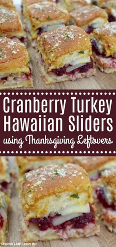 cranberry turkey hawaiian sliders using thanksgiving leftovers are the perfect appetizer