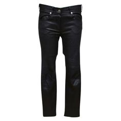 GUARANTEED AUTHENTIC GIVENCHY BLACK LEATHER SKINNY LEG PANTS Retail excluding sales taxes $3,100 Details: - Buttery soft mid-rise black leather pants. - Front zipper and button closure. - Front pockets. - Belt loops. - Rear pockets. - Zippers at rear hems. Size: Tag Removed, M 38 Measurements (Approximate Laid Flat, Professional Alterations at Length, Shortened at Knee Seam): - Waist, 15.5" - Hip, 16" - Rise, 9" - Inseam, 28.5" - Full Leg, 37.5" To Our Customers: We consider it a privilege to serve as your luxury fashion concierge. Whether you are looking to buy that special one-of-a-kind item, (that no one else can find), scoring a spectacular deal on a pre-owned gem or updating your own style by consigning your items, please don't hesitate to contact us. Remember, You Deserve No Less! Ov Cristobal Balenciaga, Leather Pant, Black Leather Pants, Leather Jeans, John Galliano, Lambskin Leather, Jeans Pants, Front Zipper, Mid Rise