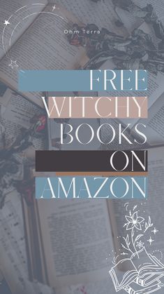 an open book with the title free witch books on amazon