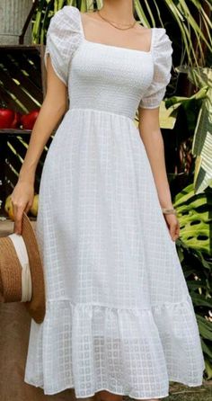 Fitted Midi Dress Casual, Feminine Dresses Romantic Casual, Aesthetic Frock Designs, Sleeveless Designs For Dresses, Woman Frock Design, Pinterest Dress Aesthetic, New Frock Design 2024, Frok Designs For Women Casual, Stylish Frocks For Women