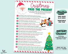 a christmas pass the present game for kids