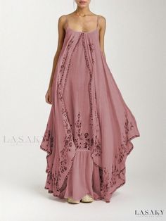 Lasaky - Elegant Long Evening Gown Long Fitted Dresses, Elegante Y Chic, Elegant Maxi Dress, Long Evening Gowns, Floral Dresses Long, Dress Dusty, Styl Boho, Elegant Dresses Long, Loose Dress