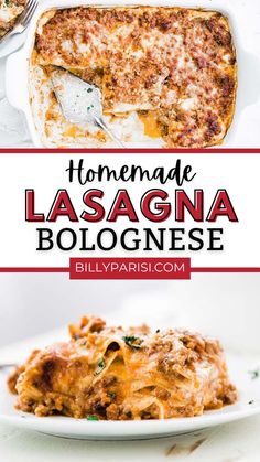 this homemade lasagna bologne is an easy and delicious side dish