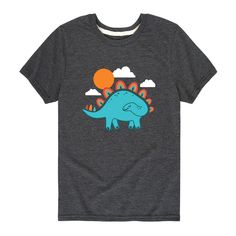 Add some playful style to his look with this boys' Rainbow Stegosaurus Dinosaur Graphic Tee. Add some playful style to his look with this boys' Rainbow Stegosaurus Dinosaur Graphic Tee. Crewneck Short sleevesFABRIC & CARE Cotton, polyester Machine wash Imported Size: Medium. Color: Dark Grey. Gender: male. Age Group: kids. Material: Cotton Blend. Dinosaur Graphic Tee, Dinosaur Graphic, Playful Style, Fabric Care, Dark Grey, Graphic Tee, Age Group, Graphic Tees, Cotton Blend