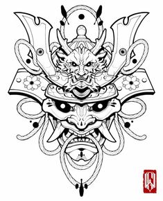 Geometric Mandala Tattoo, Dragon Tattoo Art, Bw Art, Reaper Tattoo, Japanese Mask, Geometric Mandala, Mandala Tattoo, Dragon Tattoo