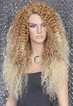 "~We mainly sale our wigs to cancer and alopecia patients. Therefore, we do not accept any returns on wigs. Please choose wisely and ask all questions before making your purchase/purchases. All sales on wigs are final. Thank you in advance for your consideration.~ WIG SPECIFICS TYPE: Classic Cap MATERIAL: Human Hair Blend Wig LENGTH: Approx. 25 \" when fiber is stretched CAP SIZE: Average ~Fits 21.5\"-22.5\" in head circumference CAP ADJUSTABLE: Yes SPECIAL FEATURES: Lots of Layers, Lots of Body Wig Side Part, Blend Wig, Lots Of Layers, Side Parting, Pale Blonde, Choose Wisely, Soft Curls, Wig Making, Side Part