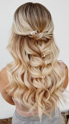 Prom Hairstyles 2023, Hairstyle For Prom, Cute Prom Hairstyles, Half Up Half Down Hair Prom, Prom Hair Down, Braided Half Up, Prom Hairstyles For Long Hair, Homecoming Hair Down, Natural Hair Styles Easy