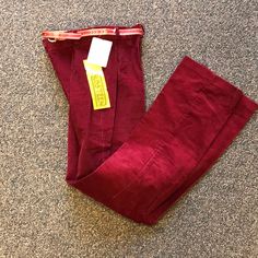 Super Rare New Old Stock Russ Teen By Russ Girl High Waisted Red Corduroy Jeans. These Amazing 70’s Iconic Pants Also Include The Original Matching Belt! The Tag Says Size 8, But Please Utilize Measurements For Actual Modern Sizing. Measurements: Waist: 24” Hips: 30” Length: 41.5” Inseam: 30.5” Rise: 11” Red High-waist Corduroy Bottoms, High Waist Red Corduroy Pants, Red Wide Leg Corduroy Pants, Red Fitted Corduroy Bottoms, Fitted Red Corduroy Bottoms, Fitted Red Corduroy Pants, Fitted Burgundy Cotton Bottoms, Retro Fitted Corduroy Pants, Vintage Stretch Red Bottoms