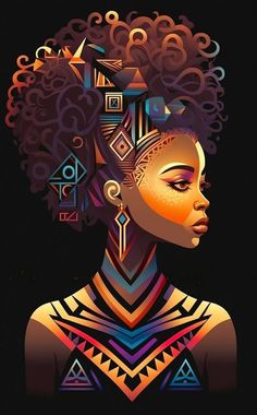 Afrofuturism Art, Emotional Depth, African Artwork, Afrique Art, Digital Art Photography, African Art Paintings, Black Art Painting, Afrocentric Art