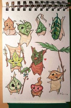 a drawing of different types of bats on a piece of paper with marker pens and markers