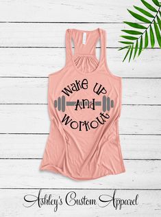 Workout Tank Tops For Women Wake Up And Workout Fitness Apparel Cute Gym Tanks Motivational Fitness Fit Moms Personal Trainer Custom Gym Top Please see additional photos for product measurements and a color chart. This listing is only for a BELLA+CANVAS Women's Flowy Racerback Tank. PLEASE be sure to measure yourself and order the appropriate size, as I do not accept returns and or exchanges due to ordering the incorrect size. 3.7 oz. 32 single 65% polyester/ 35% viscose Marble colors are 91% po Wake Up And Workout, Gym Personal Trainer, Fit Moms, Measure Yourself, Gym Tanks, Womens Workout, Motivational Fitness, Sublimation Printer, Gym Tops