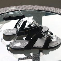 Belt Buckle Pure Color Thong Women Flat Beach Sandals Golden Sandals, Orange Sandals, Latest Sandal, Leopard Sandals, Grey Sandals, Yellow Sandals, Buckled Flats, Red Sandals, White Sandals