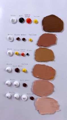 Mixing Colors, January 11, Skin Tones, Shades, Paint, Skin, Yellow, Red, On Instagram