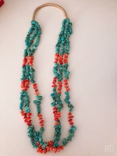 *Brand new *Handmade *Multi strands turquoise and coral necklace *Gemstone: turquoise and coral nuggets * Necklaces length 30 inches included extensions *Jewelry ship in gift box *Cabochon may vary color *Free shipping in USA *Ship out within 48 hours Thank You For Looking ,And Check Out More Items In My Etsy Shop For More Great Deals, Also We Add More Jewelry To Etsy Shop Https://www.etsy.come/shop/abq925