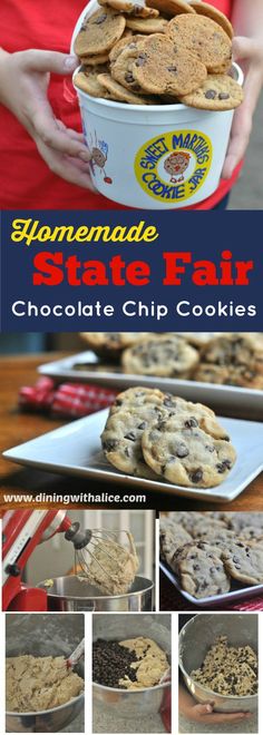 homemade state fair chocolate chip cookies recipe