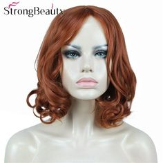 Bob Wavy, Red Cosplay, Wavy Wigs, Long Hair Wigs, Quality Hair Extensions, Copper Red, Cosplay Wig, Street Casual, Wigs Hair Extensions