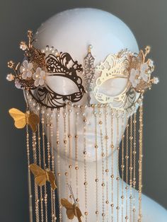 Masquerade Mask Pearl, Luxury Masquerade Mask As A Gift, Fairy Masquerade Ball, Masquerade Ball Gowns Gold, Victorian Masquerade Ball Aesthetic, Cute Masquerade Mask, Fairy Masquerade Mask, Masquarade Dress, Gold Masquerade Dress