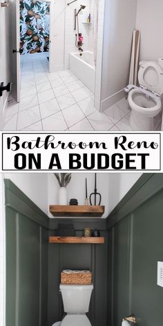 bathroom remodel on a budget before and after