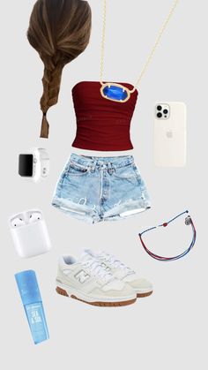 Fourth If July Fits, 4th Of July Outfits For Women, 4th Of July Fits, Fourth Of July Aesthetic, Preppy Profile, Picnic Date Outfits, Fourth Of July Outfits, Preppy Ootd, Street Style Outfits Casual