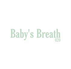 the baby's breath logo on a white background