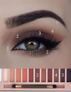 Everyday Eye Makeup Tutorial, Make Up Guide, Drawing Makeup, Daily Eye Makeup, Mac Make Up, Eye Makeup Guide, Wallpaper Makeup, Makeup Wallpaper