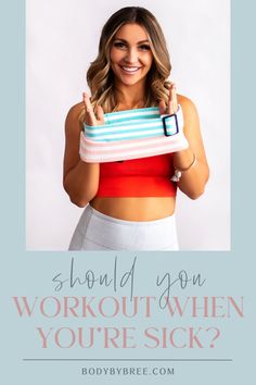 Learn how to do the best and lightest workout when sick! It's hard to take rest days when you love working out and are motivated to meet your fitness goals. So, what do you do when you're feeling under the weather? If you've ever wondered whether you should sweat it out or just rest, this is for you. Follow Body by Bree for more fit motivation!