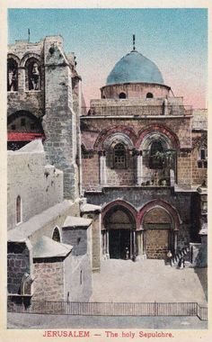 an old postcard shows the dome of a church