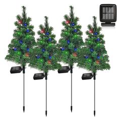 PRICES MAY VARY. Waterproof solar Christmas tree light : Each Christmas tree stake is 29 inches high with 20 led light in 4 colors (blue ,red , green , warm yellow )， Intelligent optical control system : the solar panel will automatically charge for 4-6 hours in day and will light up in night for 8-15 hours. No need to turn ON/OFF everyday. It will save you money on energy costs. outdoor Christmas light Decorations : IP65 waterproof Xmas Tree light for outside decorations. Perfect outdoor Christ Waterproof Christmas Decorations, Tree Lights Outdoor, Outdoor Xmas Tree, Solar Christmas Tree, Christmas Pathway Lights, Outdoor Tree Lighting, Xmas Tree Lights, Lights Patio, Tree Garden