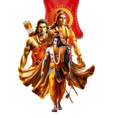 an image of the hindu god and his three avatars