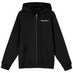 Show off your love for Tekken 8 with this adult black long sleeve zip-up hoodie. Featuring the Tekken 8 logo on the front and dynamic poster art of Jin Kazama and Kazuya Mishima on the back, this hoodie combines style with fandom. Made from a blend of cotton and polyester, it ensures durability and comfort. The adjustable hood provides extra warmth and a customizable fit. For easy care, machine wash this sweatshirt on cold with like colors and tumble dry on low heat. Tekken 8 Jin, Kazuya Mishima, Acdc Angus Young, 8 Logo, Tekken 8, Jin Kazama, Black Zip Hoodie, Black Shorts Men, Hoodie Xxl