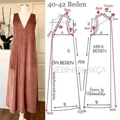 the sewing pattern for this dress is very easy to sew