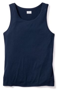 This staple pima cotton tank top will introduce an element of luxury to sleeptime with its buttery feel that only gets softer wash after wash. Crewneck Sleeveless 100% pima cotton Machine wash, dry flat Made in Peru Organic Cotton Tank Top For Summer, Organic Cotton Sleeveless Tank Top For Summer, Comfortable Sleeveless Cotton Tank Top, Casual Organic Cotton Sleeveless Tank Top, Casual Sleeveless Organic Cotton Tank Top, Comfortable Everyday Sleeveless Tank Top, Comfortable Sleeveless Cotton Top, Comfortable Sleeveless Seamless Tank Top, Comfortable Seamless Cotton Tops