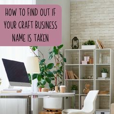 A step by step checklist to find out if your craft business name is taken by another companyAndwhy it's important to do research before choosing a business name. Become Successful, Business Help, World Crafts, A Craft, Work From Home Moms, Craft Business, Eclectic Home, Handmade Business, Business Blog