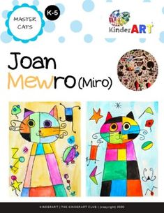 an advertisement for joan meowro miro