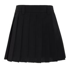 Pleated Raw-Edge Mohair Mini Skirt- Black- Sz It 36. Perfect Condition. Elegant Miu Miu Mini Skirt, Miu Miu Fitted Summer Skirt, Chic Fitted Mini Skirt By Miu Miu, Chic Fitted Miu Miu Mini Skirt, Elegant Fitted Miu Miu Skirt, Chic Fitted Miu Miu Skirt, Chic Lined Skirt By Miu Miu, Spring Season Fitted Miu Miu Mini Skirt, Miu Miu Fitted Skirt For Workwear