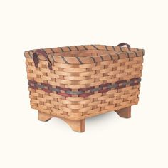 Fireplace Hearth & Large Magazine Basket: Amish Woven Wood Wine & Blue Log And Kindling Basket, Fireplace Basket, Amish Baskets, Entryway Basket, Wicker Basket For Logs, Log Wicker Basket, Fireplace Baskets, Log Basket, Magazine Storage