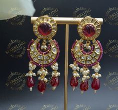 Sabyasachi Earrings, Earrings Chandbali, Kundan Chandbali, Bead Tassels, Photography Jewelry, Earrings Indian, Kundan Earrings, Carved Stone, Indian Earrings