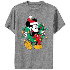 Update his wardrobe with this fun Disney's Mickey Mouse Boys 8-20 Christmas Wreath Performance Tee. © Disney Update his wardrobe with this fun Disney's Mickey Mouse Boys 8-20 Christmas Wreath Performance Tee. © Disney FEATURES Crewneck Short sleevesFABRIC & CARE Polyester Machine wash Imported Size: X Large. Color: Dark Grey. Gender: male. Age Group: adult. Boys Disney Christmas Shirts, Christmas Mickey Shirts, Christmas Shirts Mickey, Crhristmas Mickey Door Wreat, Mickey Mouse Crew Neck Cotton T-shirt, Boy Tees, Disney Mickey Mouse, Disney Mickey, Christmas Wreath