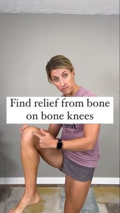 3 exercises to relieve bone on bone knees Knee Pain Relief Remedies, Knee Pain Relief Exercises, Bad Knee Workout, Knee Strength, Knee Pain Remedy, Being Angry, Joints Pain Remedy, Knee Strengthening Exercises, Knee Pain Exercises