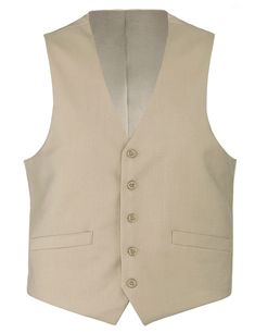 Bevagna Collection - Wool Suit Dress Vest 5 Buttons Regular Fit In Beige Classic V-neck Suits For Semi-formal Occasions, Classic V-neck Semi-formal Suits, Classic Summer Vest For Semi-formal Use, Classic Summer Business Vest, Sleeveless Beige Business Vest, Beige Sleeveless Business Vest, Beige Sleeveless Vest For Business, Classic Beige Vest For Summer, Classic Beige Vest For Semi-formal Occasions