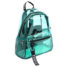 Discover the Ultimate in Style and Functionality Introducing our latest fashion statement - the Chic Transparent Jelly Backpack! This unique and fashionable backpack is designed for the modern woman who loves to combine style with practicality. Whether you're heading to the beach, strolling through the city, or embarking on a day of tourism, this backpack is your perfect companion. Its transparent PVC material not only makes a bold fashion statement but also allows you to quickly find what you need. Key Features and Benefits Durable PVC Material: Crafted from high-quality waterproof PVC, this backpack ensures your belongings stay dry and secure, no matter the weather. Comfortable Carrying: Equipped with an arcuate shoulder strap system, this bag offers a comfortable fit that conforms to yo Transparent Backpack, Clear Backpacks, Beach Backpack, Clear Backpack, Women Backpack Fashion, Unique Backpacks, Jelly Bag, School Bags For Girls, Clear Bags