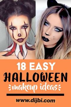 Makeup Only Halloween Costumes, Quick And Easy Halloween Makeup Looks, Make Up For Halloween Ideas, Quick Easy Diy Halloween Costumes Women Simple, Which Make Up For Halloween, Vampier Make-up Halloween, Easy Make Up For Halloween